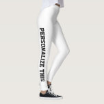Personligens Anpassningsbar Made Leggings<br><div class="desc">Enkel att anpassa Anpassningsbar Made-dokument från Ricaso - lägg till egen text - ändra bakgrunden till färg och färg och teckensnittet genom att klicka på anpassa</div>