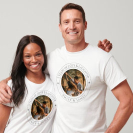 Personligens årsdag - Anpassningsbar par T Shirt