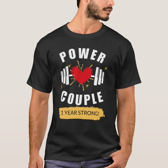 Personligens årsdag - Anpassningsbar par T Shirt (Framsida)