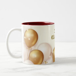 Personligens årsdag - Anpassningsbarnas födelsedag Två-Tonad Mugg