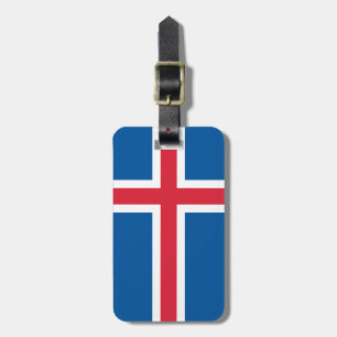Personligens bagagemärke - flagga Island Bagagebricka