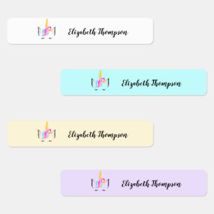 Personligens barn etiketterar Cute Unicorn Klistermärke