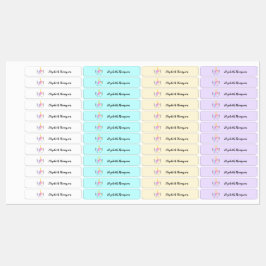 Personligens barn etiketterar Cute Unicorn Klistermärke