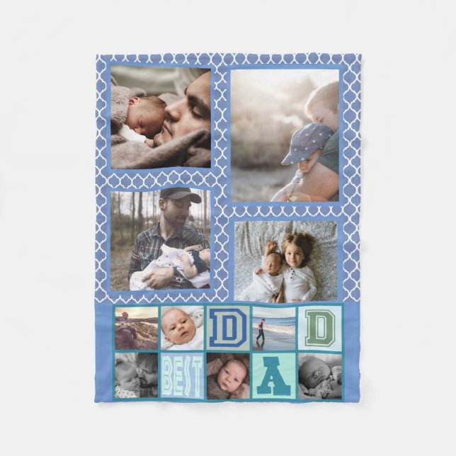 Personligens bästa fotominnen i pappa fleecefilt (Framsidan)