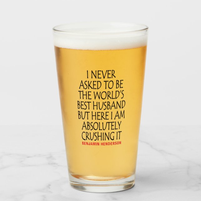 Personligens bästa Make-offert Glaskopp (Framsida fylld)