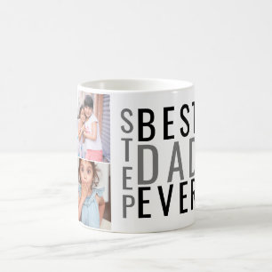 Personligens bästa steg Pappa någonsin 6 fotokolla Kaffemugg