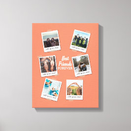 Personligens bästa vänner 6 - Samla foto-Anpassnin Canvastryck