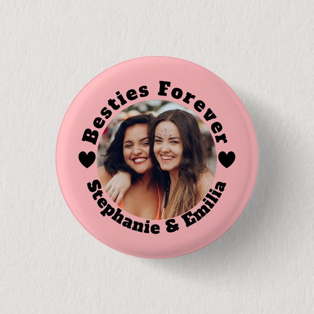 Personligens bästa vänner BFF-rosa Knapp (Framsida)