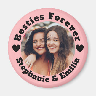 Personligens bästa vänner BFF-rosa Magnet