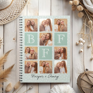 Personligens bästa vänner för 9 Photo Collage Anteckningsbok