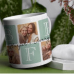 Personligens bästa vänner över 7 fotokollage kaffemugg<br><div class="desc">Gratulerar till ditt obrutna band med fotot "Best Friends Forever" mugg! Med fet "BFF"-text och plats för 7 av dina favoritfoton kan du skapa personligens egen nyckelroll. Lägg till namn eller ett uppriktigt budskap för att göra det unikt för dig. Det här mugg är en tankfull gåva till Best Friends...</div>