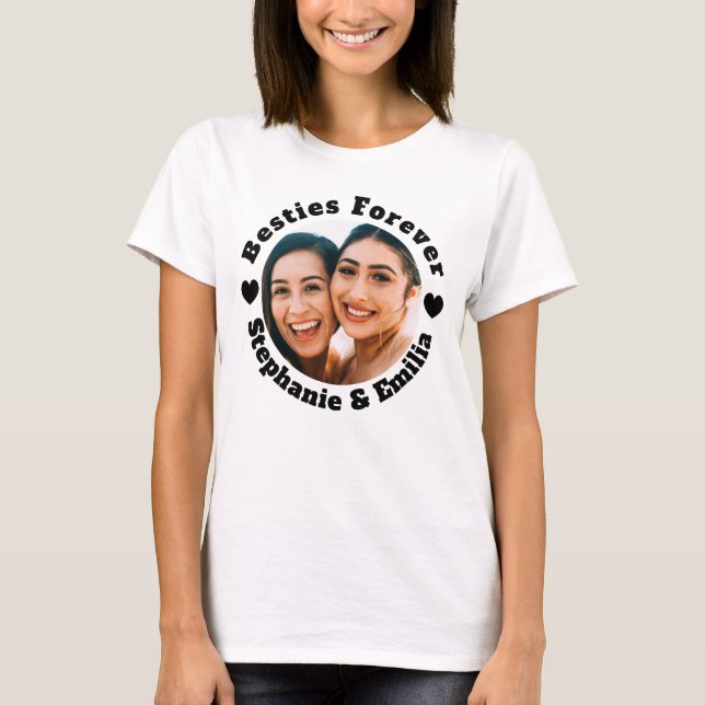 Personligens bästa vänner T-shirt (svart) (Framsida)