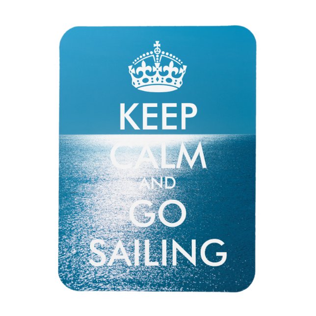 Personligens BEHÅLLA LUGN och GO SAILING Magnet (Vertikal)