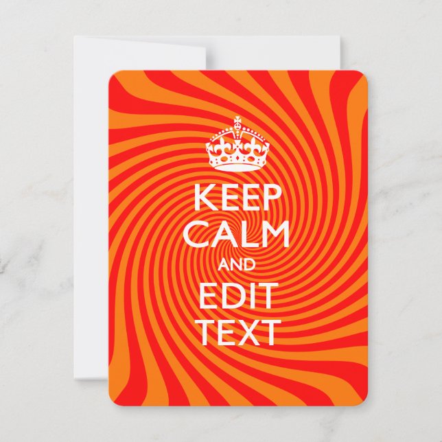 Personligens BEHÅLLA, LUGN och Orange av text, ras (Framsida)