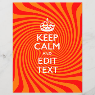 Personligens BEHÅLLA, LUGN och Orange av text, ras Reklamblad