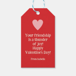 Personligens blixt och hjärta presentetikett