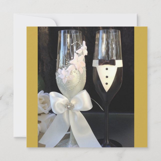 Personligens bröllopsinbjudan inbjudningar (Baksida)