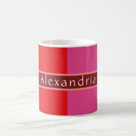 Personligens Chic stripe Kaffemugg