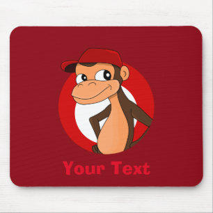 Personligens chimp-tecknad-musmatta musmatta