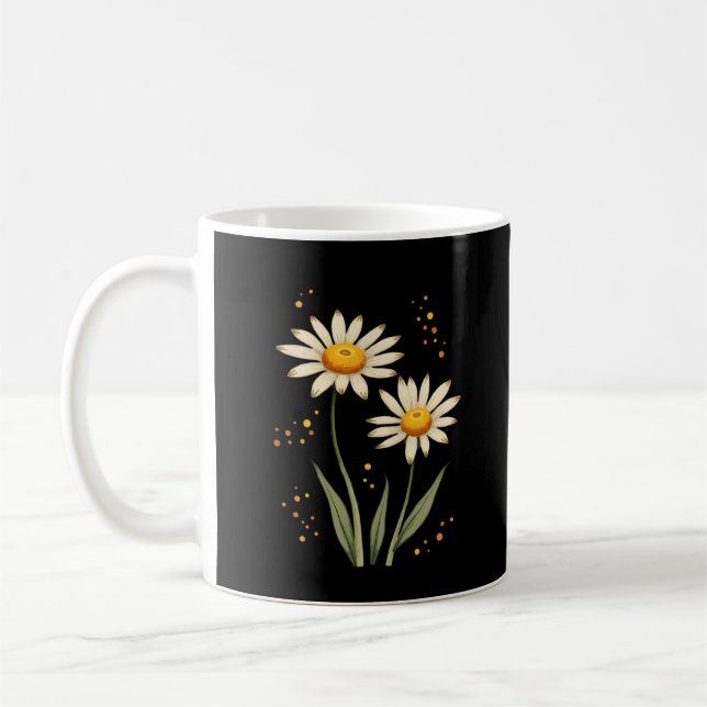 Personligens Daisy blomma Kaffemugg (Vänster)