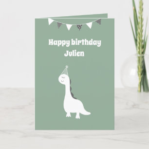 Personligens dinosauriefödelsedagskort kort