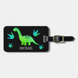 Personligens dinosaurierresa bagagebricka