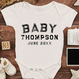 Personligens efternamn eller meddelande om första t shirt