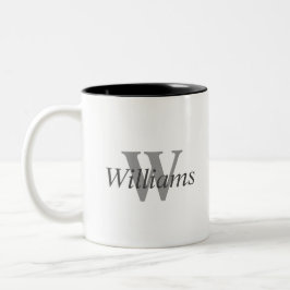 Personligens efternamn Monogram kaffe Mugg