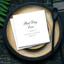 Personligens Elegant "Bästa dagen någonsin" Bröllo