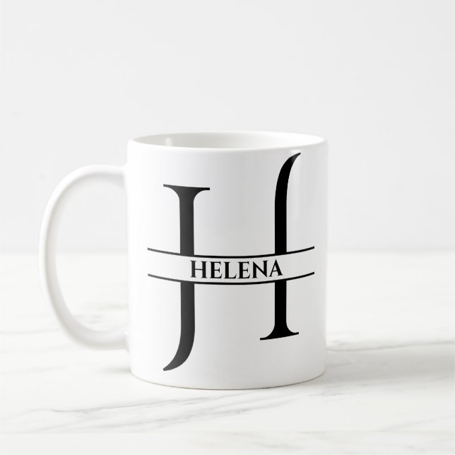 PERSONLIGENS ELEGANT BREV H KAFFEMUGG (Vänster)
