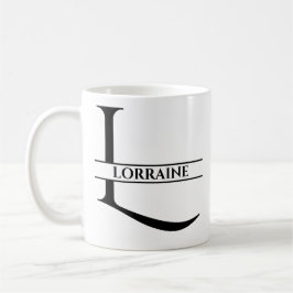 PERSONLIGENS ELEGANT BREV L KAFFEMUGG