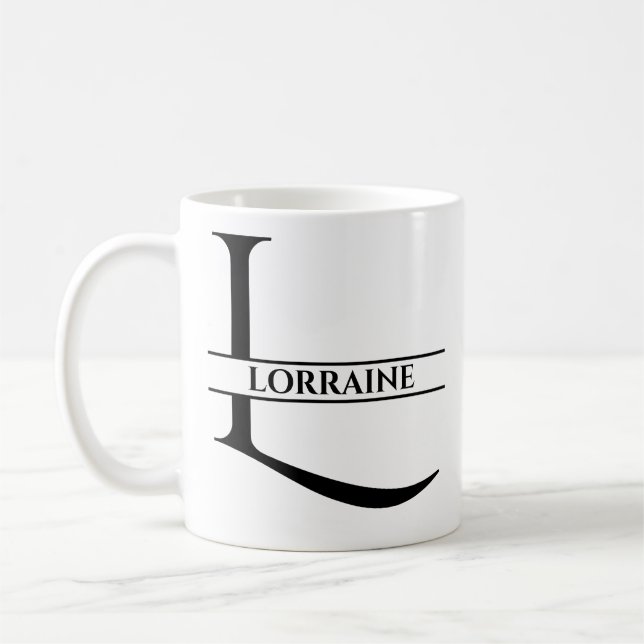 PERSONLIGENS ELEGANT BREV L KAFFEMUGG (Vänster)
