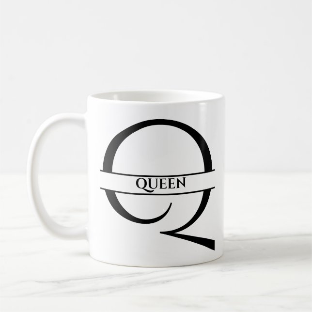 PERSONLIGENS ELEGANT BREV Q KAFFEMUGG (Vänster)