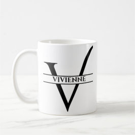 PERSONLIGENS ELEGANT BREV V KAFFEMUGG
