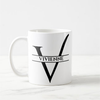 PERSONLIGENS ELEGANT BREV V KAFFEMUGG