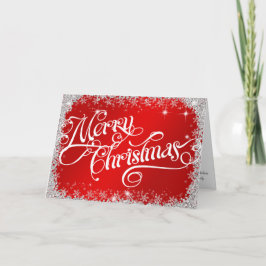 PERSONLIGENS Elegant Brilliant Red God jul Helgkort