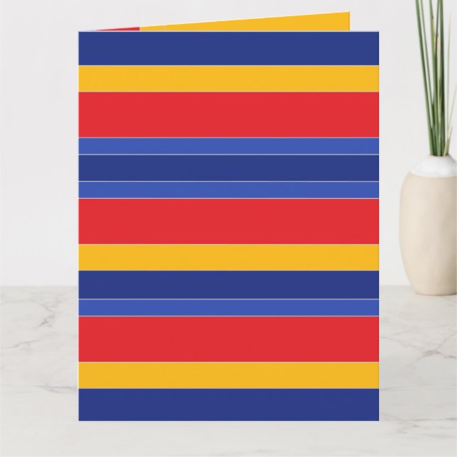 Personligens Elegant, Modern Colorful Rand Kort (Framsida)