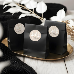 Personligens Elegant Varje grön juldesign Runt Klistermärke