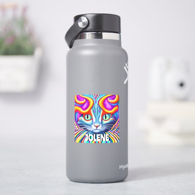 Personligens etikett | Unik Kattunge (HydroFlask)