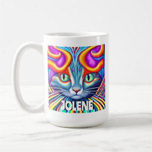 Personligens etikett Unik Kattunge Kaffemugg