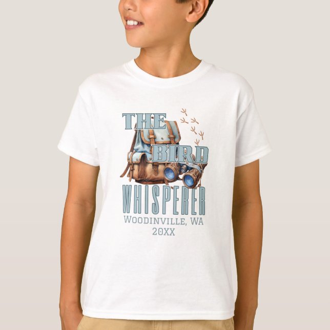 Personligens fågelplats Namn T Shirt (Framsida)