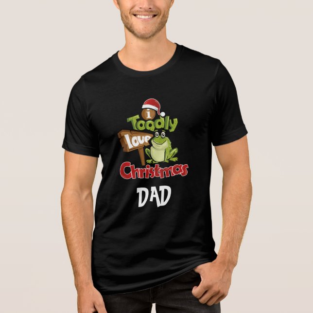 Personligens familj Toadly Kärlek jul Pappa T Shirt (Framsida)
