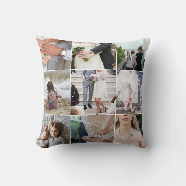 Personligens familjeminnen mosaic kudde (Framsida)