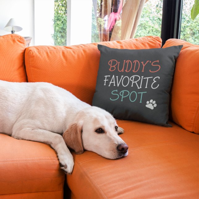 Personligens favoritplats för sällskapsdjur Hund ä Kudde (Skapare uppladdad)