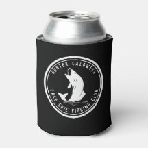 Personligens fiskeemblem svart och vitt