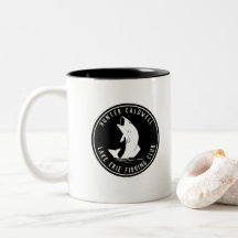 Personligens fiskememblem svart och w