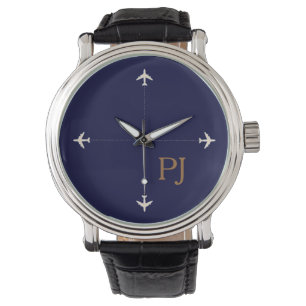 Personligens flygplanstema armbandsur