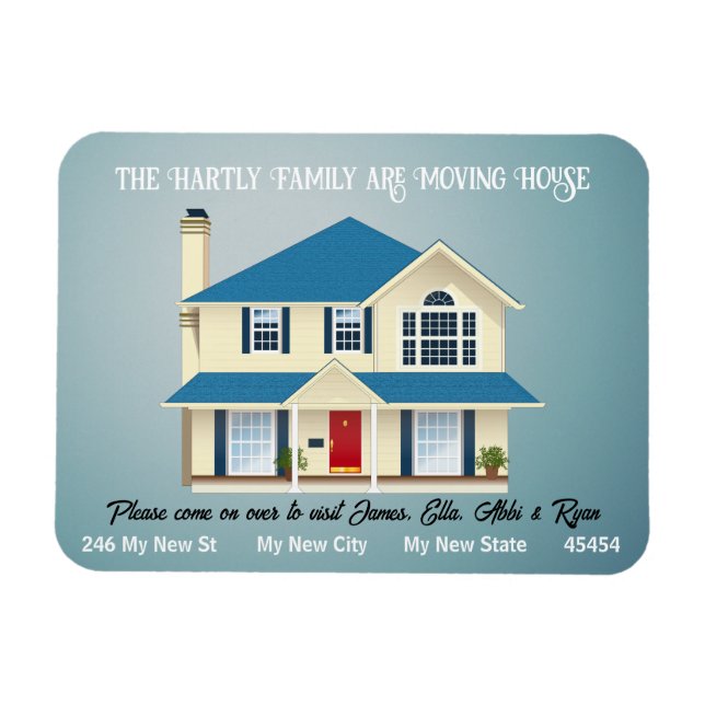 Personligens Flytta Meddelande om enkel rengöring Magnet (Horisontell)