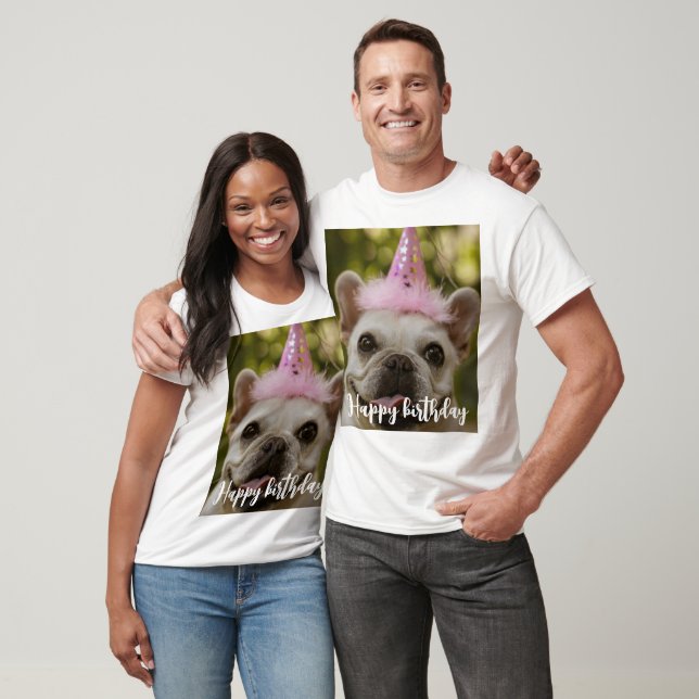 Personligens födelsedag för husdjur hund t shirt (Unisex)