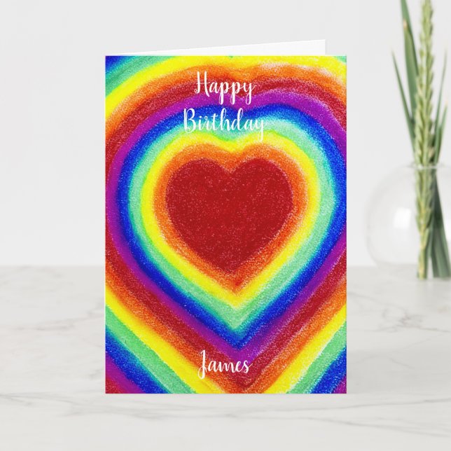 Personligens födelsedagskort kort (Framsida)